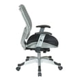 thumbnail image 4 of SPACE Seating REVV Self Adjusting SpaceFlex Fog Backrest Support and Paddeed Raven Mesh Seat with Adjustable Arms and Platinum Finish Base Managers Chair, 4 of 5