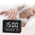 thumbnail image 6 of LED Digital Alarm Clock with USB Charging Port, Large Number, AM/PM, White Bold Digits, Snooze, Adjustable Volume, Outlet Powered for Bedroom Bedside, 6 of 6
