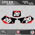 thumbnail image 3 of Kalair GFX Graphics Kit for Suzuki RM125 (1999-2000) Spear Series, 3 of 5