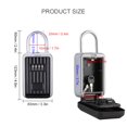 thumbnail image 4 of Zootealy Key Safe Box with Dustproof Cover No Need to Install 4-Digit Combination Password Outdoor Key Storage Box Key Padlock Case Resettable Code Key Holder, 4 of 6