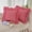 Pink, variant on 2 Pack 18 x18 inches Brownish-yellow Checkered Throw Gingham pillow covers 100% Washed Cotton Vintage Ruffle Trim Decorative Gingham Pillowcases with Zipper Closure for Bed/Living Room