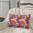 thumbnail image 5 of Honeii Colorful Bananas Pattern Decorative Throw Pillow Case - Elevate Your Couch, Sofa, or Bed with Stylish Home Decor-16"x24", 5 of 6