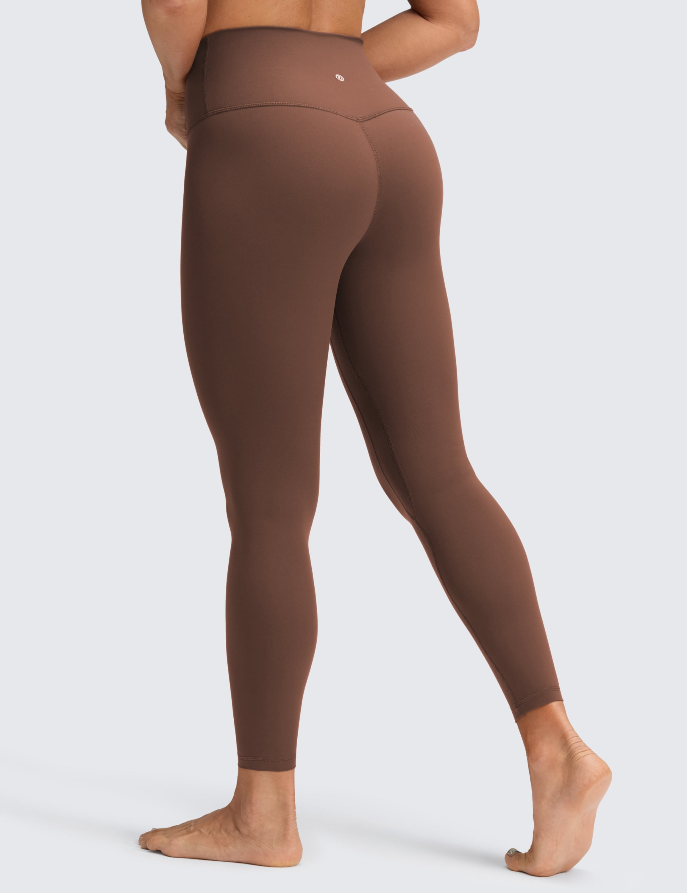 CRZ YOGA Womens Brushed Naked Feeling Workout Leggings 25 Inches High Waist