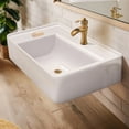 thumbnail image 5 of Alfi Trade B-RA75-1H 30 in. Rectangular Wall Mount Sink with Single Faucet Drilling & Rear Center Drain Location, 5 of 7