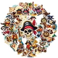 thumbnail image 2 of 35pcs-50pcs Pirate Adventure Stickers Stationery Stickers Nautical Kids Stickers Funny Graffiti Decals for Luggage Suitcase Laptop, 2 of 9