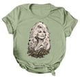 thumbnail image 2 of Womens Dolly Shirts Country Music Legend T-Shirt Crewneck Short Sleeve Shirt Vintage Graphic Blouse Loose Fit T-Shirt Trendy Tee Tops M, 2 of 5