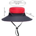 thumbnail image 6 of Dalrosia Womens Ponytail Wide Brim Sun Hat Packable UV Protection Beach Cap for Fishing & Hiking, 6 of 8