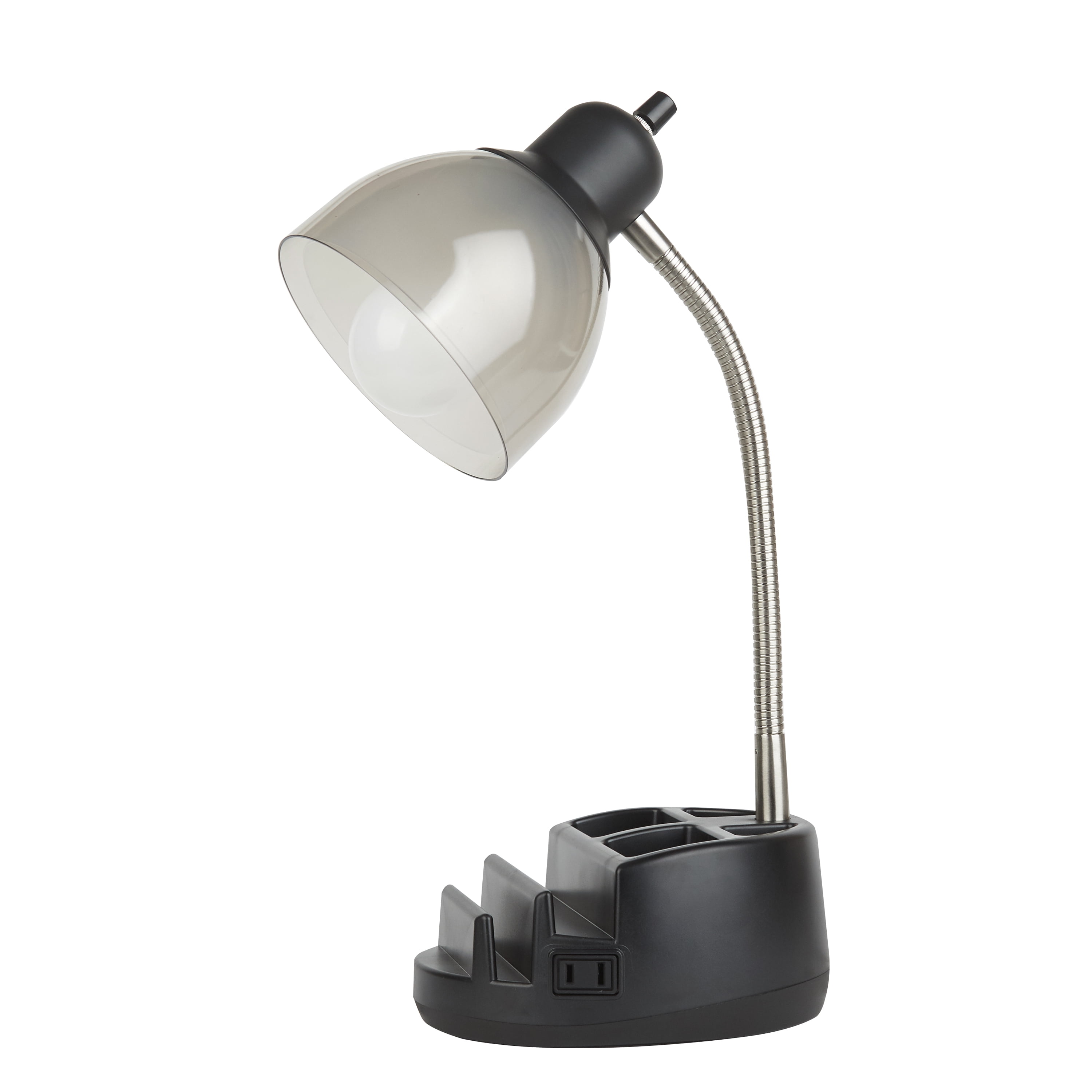 Mainstays Multi Purpose Organizer Task, Mainstays Shelf Table Lamp Black And White