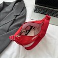 thumbnail image 2 of Bolso de hombro compuesto, Bolso cruzado con almohada de nailon, ocio diario para mujer (rojo), 2 of 6