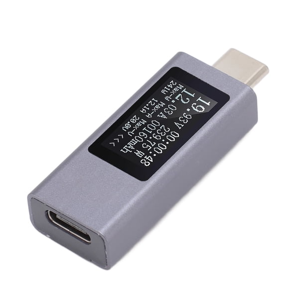 Voltímetro De Potencia De Corriente De Voltaje Amperímetro, Detección De Potencia De Carga En Tiempo Real Probador USB Prueba De Corriente Bidireccional DC4-30V Con Caja De
