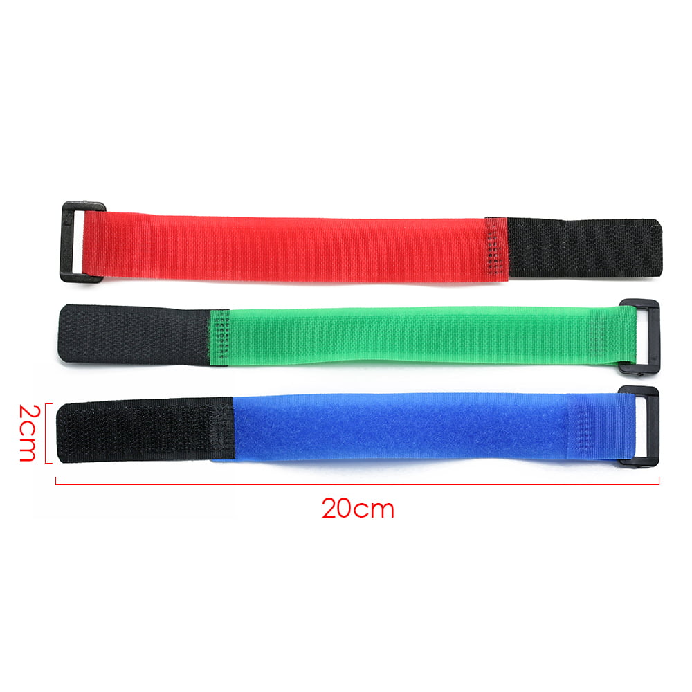 3F32 Random Color Fishing Rod Tie Strap Cable Tie 10PCS Self Adhesive Tie 