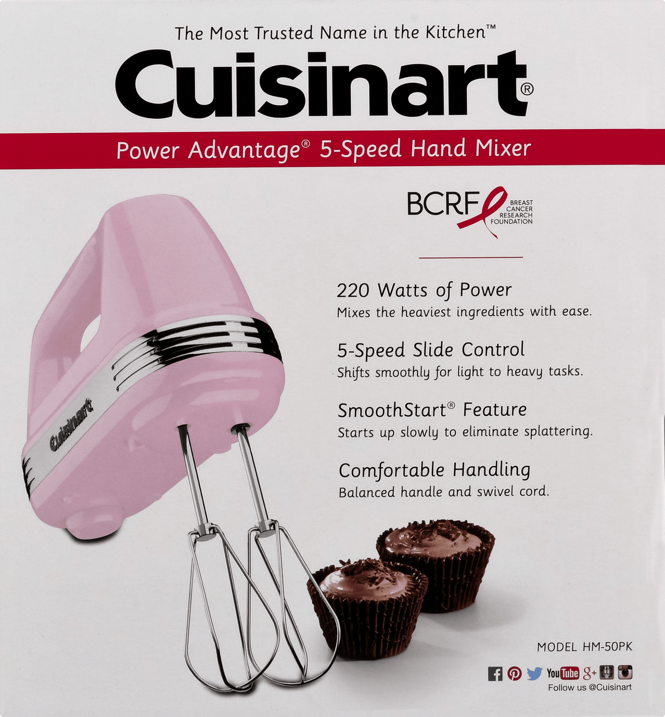 Cuisinart Power Advantage® 5-Speed Hand Mixers, Pink 