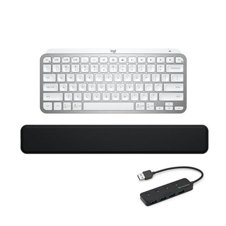 UPC: 0196271217183 | Logitech MX Keys Mini Wireless Keyboard Bundle with Palm Rest and 4-Port USB
