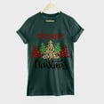 thumbnail image 4 of OKBOP White Tops,Casual Round Neck Short-Sleeved Christmas Tree Printed T-Shirt Top Short Sleeve Blouses For Women Pumpkin Shirt, 4 of 6