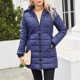 thumbnail image 4 of Puntoco Chaqueta De Mujer Moda para Mujer Casual Longitud Media Adelgazante Y Cálida Chaqueta De Algodón con Capucha De Color Sólido Blusa Tops Liquidación De Navidad Puntoco Puntoco-1558, 4 of 8