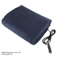 thumbnail image 2 of Electric Car Blanket-Outdoor Heated 12V Travel Throw by Stalwart (Navy), 2 of 6