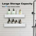 thumbnail image 2 of Shuntong Premium Shower Caddy, Adhesive Bathroom Shower Organizer and Storage, No Drill Shower Shelves for Inside Shower, Rustproof Shower Storage Rack 2 Pack Black, 2 of 7