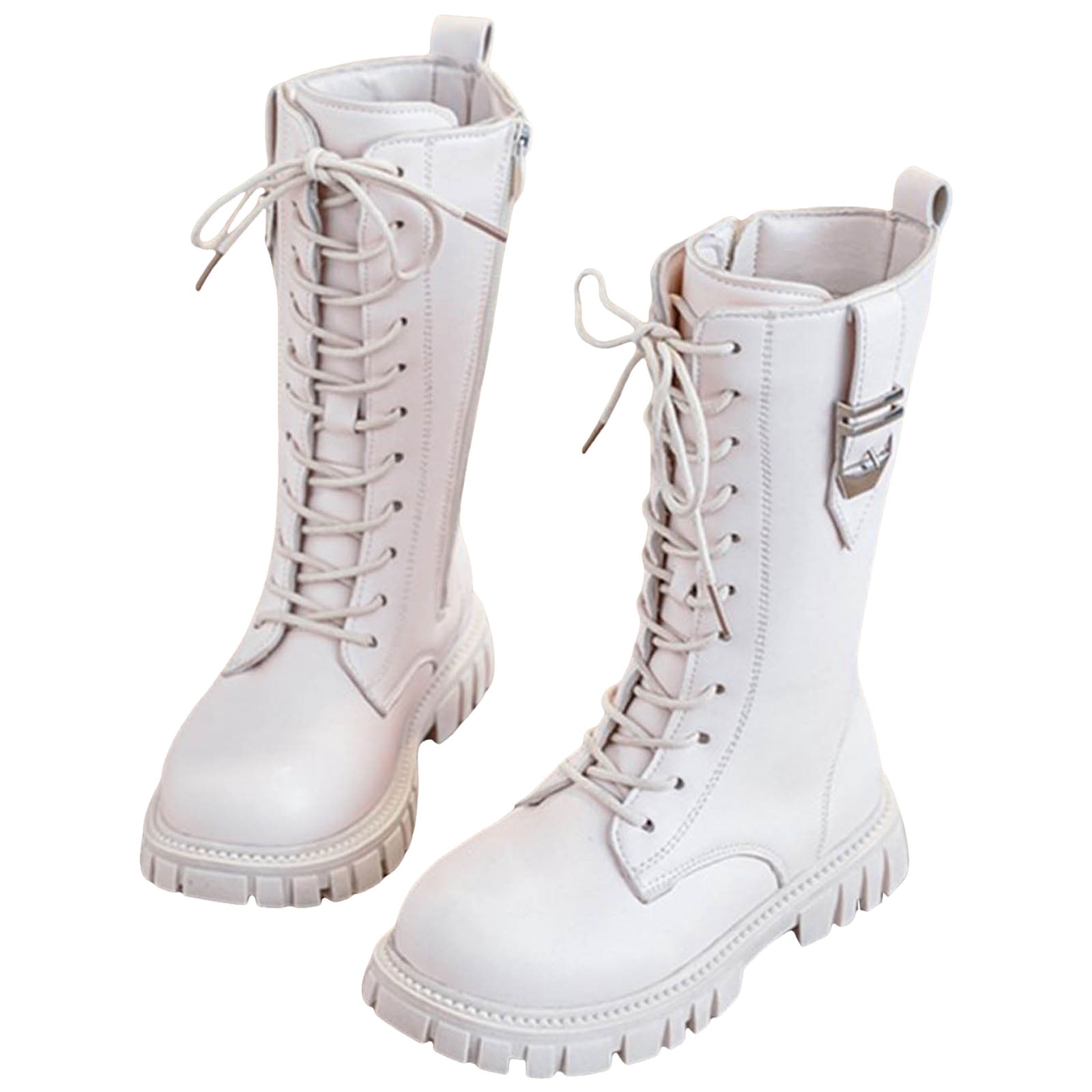 Chelsea Bottines Femme Plateforme Gothique - Bottes Motard Mi-Hautes En Cuir Synthétique, Talon Haut, Antidérapantes, Doublure Chaude, Style Hiver Punk