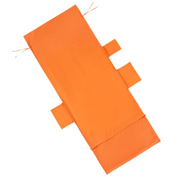 Funda para silla de playa, toalla, funda para sillón, gruesa, portátil, suave, fundas para tumbona con bolsillos laterales para Hotel, parque acuático Naranja