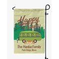 thumbnail image 1 of Printtoo Tan Happy Campers Big Travel Trailer 12.5x18 Inches Double SidedFlagsDouble Sided CampFlagCampsiteFlagPersonalized Camping Flags, 1 of 4