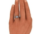 thumbnail image 6 of 1.40 Ct Brilliant Cut Round Natural Moissanite Diamond Engagement Rings for Women Fine 14K White Gold, 6 of 9