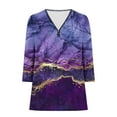 thumbnail image 5 of Penkiiy Women's Plus Size Tops 3/4 Roll Sleeve Shirts V Neck Blouses Tunic Top 2XL Multicolor, 5 of 5