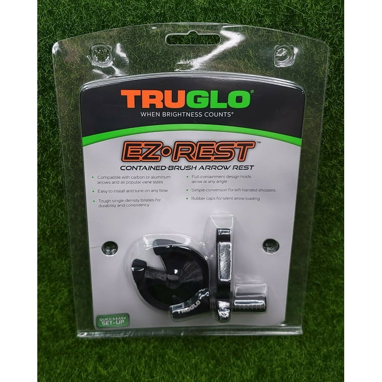 TRUGLO EZ-Rest Full Contained Brush Arrow Rest Black TG615B