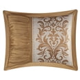 thumbnail image 6 of Lanco Luxury 9-Piece Comforter Set, Gold/White, Size Queen, Bed in a Bag, Pleat Puffed, Jacquard, 6 of 6
