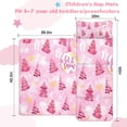 thumbnail image 5 of Pink Christmas Tree Toddler Nap Mats for Kids Preschool,50"x20" Sleeping Mat Bag or Kids,Toddler Sleeping Bag,Toddler Nap Mat or Daycare, 5 of 6