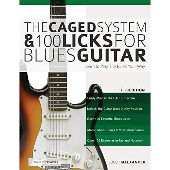 Pre-Owned The Caged System and 100 Licks for Blues Guitar (Paperback) 1789330017 9781789330014