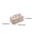 thumbnail image 5 of Caja de jabón para baño, con tapa, drenaje conectado, jabonera, impresión europea, jabonera blanca, 5 of 5