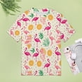 thumbnail image 4 of Flamingo Pattern Women's Short Sleeve Tops Casual Blouses T Shirt, 4 of 6