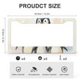 thumbnail image 3 of License Plate Cover Penguin Family Auto Car Accessories Tag 2 Pieces Merry Christmas Penguins Metal License Plate Frame for Women, 3 of 6