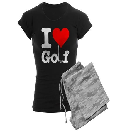

CafePress - I Heart Golf - Women s Dark Pajamas