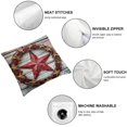 thumbnail image 6 of BANET Western Texas Star Throw Pillow Covers Set of 2, Pillow Covers,Retro Decorative Pillow Covers, Wooden Plank Decorative Square Pillow Cases 12x12in, 6 of 7