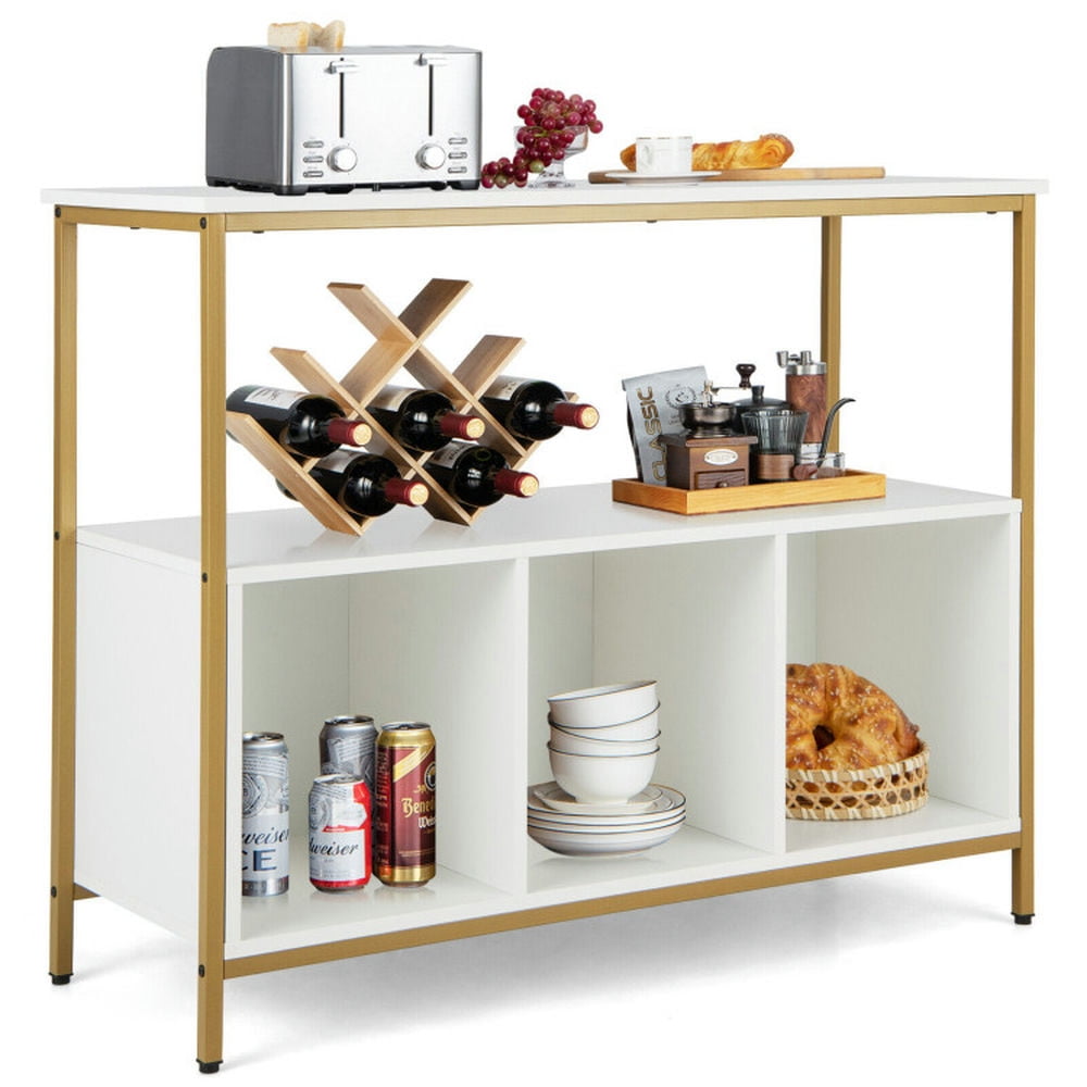 Finihen Kitchen Storage Cabinet, Buffet Sideboard, Modern Kitchen Buffet Sideboard with 3 Compartments, for Dining Room, Kitchen, Living Room, White Finihen Kitchen Storage Cabinet, Buffet Sideboard, Modern Kitchen Buffet Sideboard with 3 Compartments, for Dining Room, Kitchen, Living Room, White