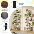 thumbnail image 1 of Support pour Plantes d'Intérieur avec Lumières de Croissance, Étagère Roulante en Métal à 6 Niveaux pour Plusieurs Plantes, Présentoir Demi-Lune, 1 of 6
