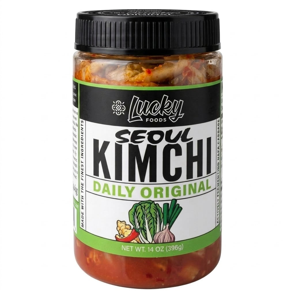 Lucky Seoul Daily Original Kimchi, 14 oz, Jar, Refrigerated
