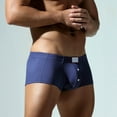 thumbnail image 4 of YAYUBA Men's Retro Shorts Boxer Shorts Low-Rise Lingerie Soft Viscose - Boxer Shorts for Men, 4 of 7