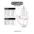 thumbnail image 4 of Battle Double Threat Gants de Football - Gants Récepteurs Paume Ultra-Adhésifs - Gants Récepteurs Style Pro, Adulte, 4 of 4