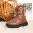 thumbnail image 6 of mgoYE Cowgirl Boots for Girls Little Boys Cowboy Boots Big Kids Mid Calf Boots Round Toe for Birthday Horse Riding 7.5, 6 of 9