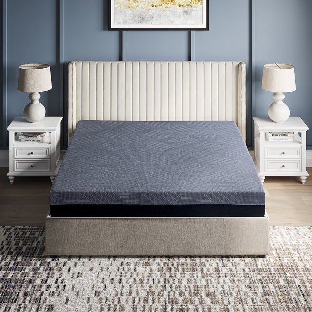 Copper 10" King Size Memory Foam Mattress for Back Pain, Therapeutic Medium Mattress, Cooling