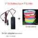 thumbnail image 3 of Tira de luces de neón con cable EL, tubo de iluminación con cable EL, cuerda de luces para bricolaje, fiesta de Halloween, Navidad, bar, disfraz de cosplay, 3 of 5