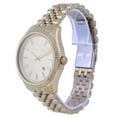 thumbnail image 3 of Michael Plus Kors MK8857 Lexington Gold Dial Quartz Men Watch, White, 3 of 3