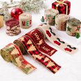 thumbnail image 4 of HBFAGFB Christmas Decorations Party Home Decor Cartoon Stickers Burlap Webbing Decorations I, 4 of 4
