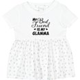 thumbnail image 3 of Inktastic My Best Friend is My Glamma with Hearts Girls Baby Dress, 3 of 5