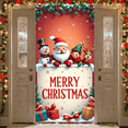 thumbnail image 6 of Festive Christmas Train Banner Holiday Decoration Snowy Scene with Santa for Winter Celebration Outdoor Decoration Holiday Party, 6 of 9