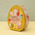 thumbnail image 1 of Rabbit Flat Egg Shaped Tinplate Box For Easter Decoration, 1 of 1