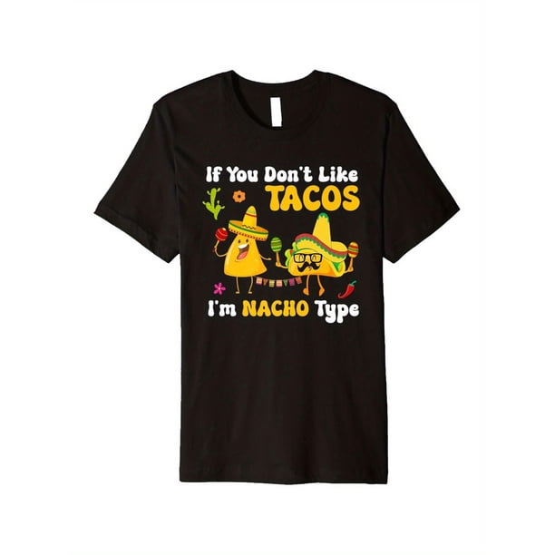 Mexican Graphic Tee, 100% Cotton, Black - Fun and cool burrito themed design, casual weekend wear, everyday tee, playful graphic tee, vibrant print