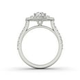 thumbnail image 3 of 1.25ctw Diamond Halo Engagement Ring in 14k  White Gold, 3 of 4